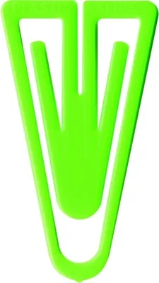 Produktbild von Büroklammern Plastiklips 35mm VE=200 Stück hellgrün
