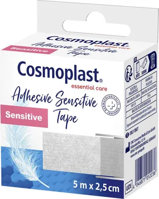 Obrázok produktu pre COSMOPLAST citlivá lepiaca páska 5 m x 2,5 cm