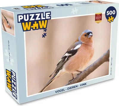 Obrázek produktu pro MuchoWow MuchoWow® Puzzle 500 ks Ptáci - Zvířata - Pěnkava