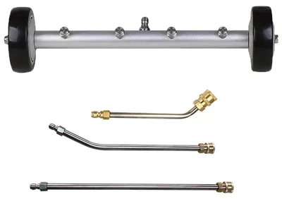 Imagen del producto de TRANKIELO® - Manguera de limpieza para hidrolavadora con 3 varillas de extensión – hasta 4000 psi – aluminio y acero inoxidable
