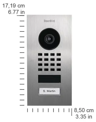 Produktbild von DoorBird IP Video D1101VFM Türstation Unterputz Edelstahl V2A, 1RT
