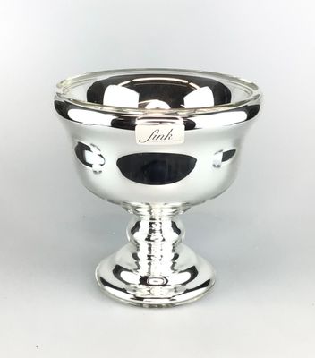 Fink EMPIRE, Glaszylinder, Platinumauflage, transparent, H. 15 cm, D. 15 cm 117003