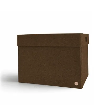 Produktbild von Aufbewahrungsbox CLASSIC Filz 53,5 x 40 x 38,5 cm mit Deckel in hellbraun meliert