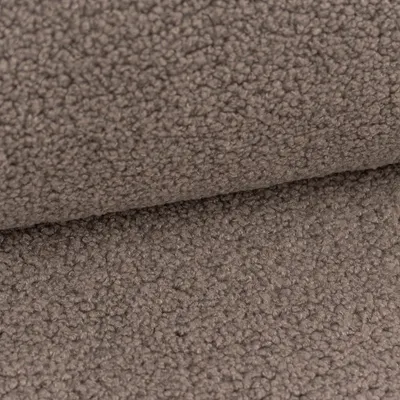 Produktbild von Möbelstoff Boucle Meterware Teddystoff Kunstfell Teddy Fur taupe 1,5m