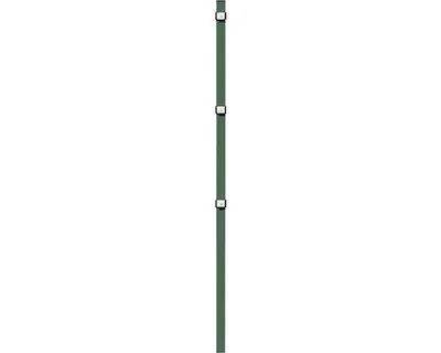 Image de Poteaux de clôture Alberts 677893 avec bride de serrage et accessoires, verts, longueur 1200 mm, 60 x 40 mm