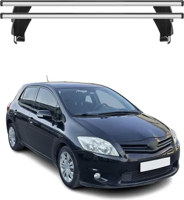 Image de Menabo Barres de toit Transversales pour Toyota Auris 2006-2012 Gris ABE 2x