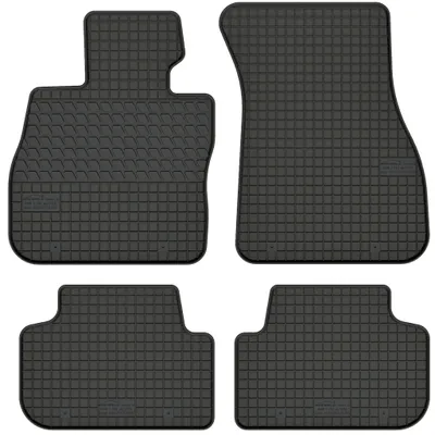 Produktbild von Gummimatten passend für  BMW 1 F40 (ab 2019) Gummi Fußmatten Satz Schwarz + Stopper