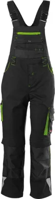 Produktbild von FORTIS FORTIS Kids Latzhose 24, schw./limegreen,Gr146-152