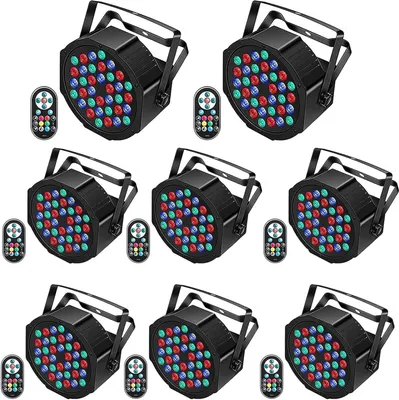 Zdjęcie produktu dla Światło LED typu Par - Oświetlenie podium - Światło DJ-skie - Lampa dyskotekowa - Reflektor sceniczny - 72W LED RGB