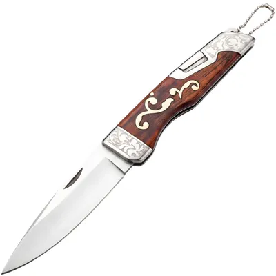 Image de Couteau Pliant Outdoor A3946 - Élégance et Praticité en Marron KP40409