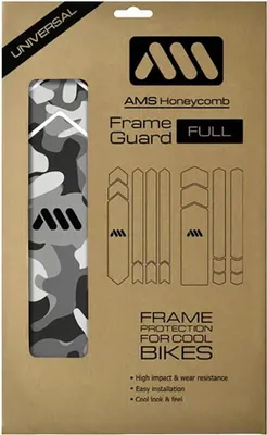 Produktbild von All Mountain Style Honeycomb Full Rahmenschutzaufkleber Grau  Grau One Size