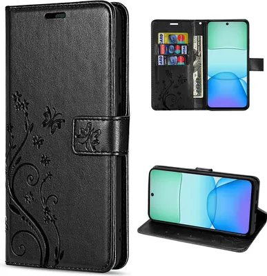 Produktbild von Xiaomi Redmi 13 Handyhülle Wallet Case Flip Cover Tasche Schwarz
