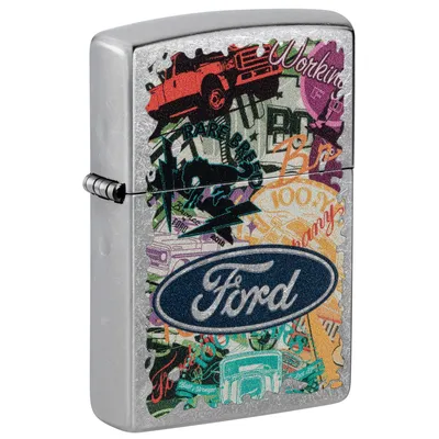 Produktbild von Zippo Feuerzeug Ford Design - Hochwertig, Windfest, Sammlerstück - Einzigartige Motorgeschichte