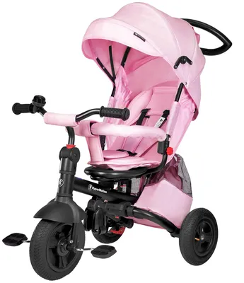 Kinder-Dreirad mit drehbarem Sitz, klappbar, rosa