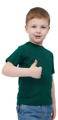 Produktbild von MOD Jeans | T-Shirt Kinder – Größe 164 – Grün – 100% Baumwolle – Ideal für Schulsport, Bequem
