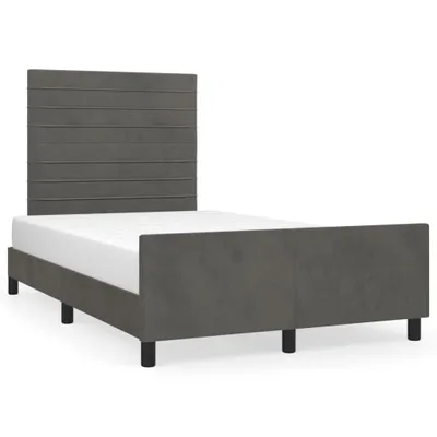 Obrázok produktu pre vidaXL Rám postele bez matraca tmavosivý 120x200 cm zamat