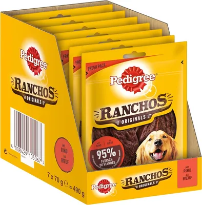 Produktbild von PEDIGREE® RANCHOS™ Originals mit Rind 7 x 70g