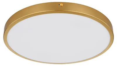 Produktbild von LED Deckenleuchte, Metall, Messing, warmweiß, D 35 cm