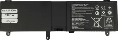 Produktbild von vhbw Akku kompatibel mit Asus G550JK-CN536D, G550JK-CN534H, G550JK-CN519H, G550JK-CN474, G550JK-CN436H Notebook (4000 mAh, 15 V, Li-Polymer)