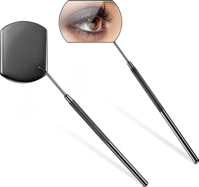 Produktbild von Wimpernverlängerungsspiegel Wimpernverlängerungsspiegel Großes Quadrat Edelstahl Wimpernspiegel Make-up Wimpernverlängerung Zubehör Wimpernspiegel Werkzeug