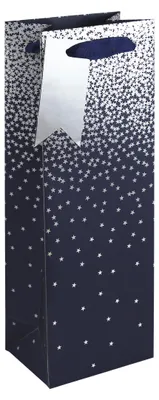 Produktbild von Clairefontaine 6x Geschenktasche Flasche, 12,7x9x35,5 cm - Blau 30861-4C