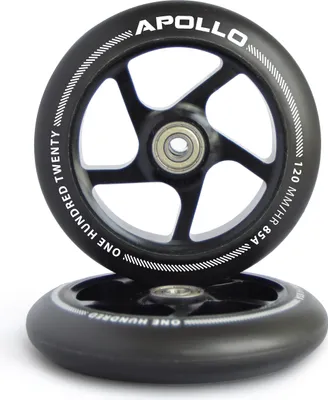 Produktbild von Stunt Scooter Wheel Set Black - ALU - 120 mm von Apollo