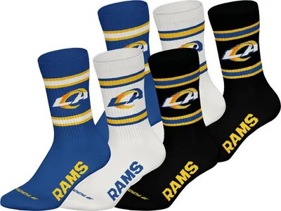 Produktbild von Huddle Uni Freizeitsocken Los Angeles Rams 6-Pack blu-wht-blk - Größe 43-46