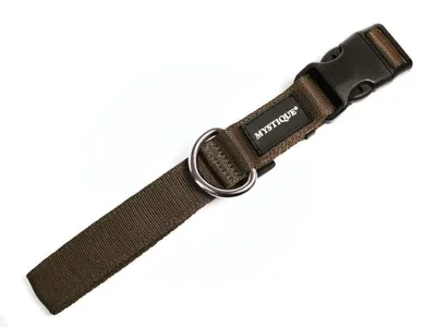 Produktbild von Mystique® Nylon Halsband Profi 30mm braun 55-65cm