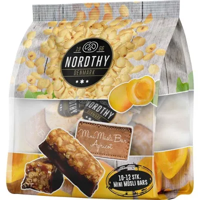 Produktbild von Nordthy Mini Müsli Bar Apricot 175g