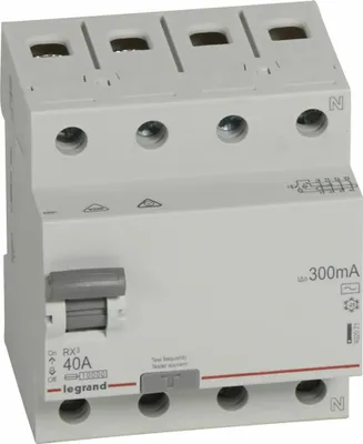 Obrázek produktu pro Spínač RX3 4p 40A 300 mA AC LGR 402071 Legrand
