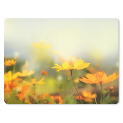 Produktbild von MuchoWow® Mauspad Mousepad Blumen - Landschaft - Gelb 40x30 cm - Mousepads - Maus Mat - Pad - Mausunterlage - Anti Rutsch