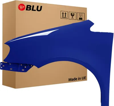 Image de BLU Aile Compatible avec VW Volkswagen Touran 1T1 LL5M Gauche Blau IndienBlau | 2003-2006 | Avant | Peint| Prêt à Monter | Galvanisé