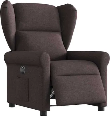 Produktbild von Hochwertig Relaxsessel Elektrisch Dunkelbraun Stoff 3303359