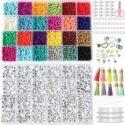 Obrázok produktu pre Kreatívna sada náramok výroba písmen prívesky korálky 7200 dielov šperky diy<