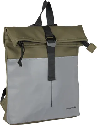 Produktbild von New Rebels Bowie New York Reflect Olive Roll Mini Rucksack