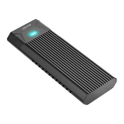 Produktbild von InLine® USB3.2 Gen.2 USB-C zu M.2 SSD (PCIe NVMe & SATA) Gehäuse