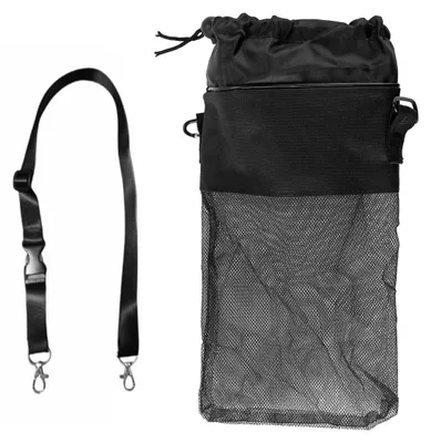 Wäscheklammerntasche mit Haken, für bis zu 100 Klammern, schwarz