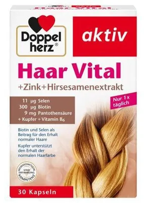Image de Doppelherz Haar Vital+Zink+Hirse Capsules 30 pc