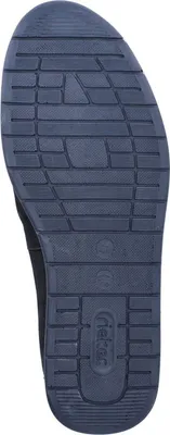 Produktbild von Rieker Herren Slipper perforiert Halbschuh Gummizug 11955, Größe:46 EU, Farbe:Blau