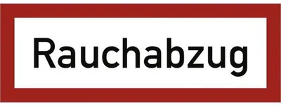 Produktbild von Dreifke® Schild Rauchabzug, Kunststoff, 297x105 mm