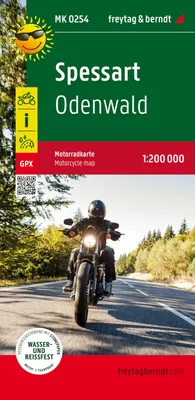 Obrázok produktu pre Spessart, motocyklová mapa 1:200 000, freytag & berndt