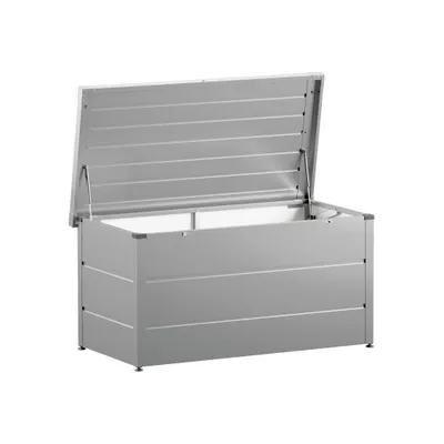 Produktbild von Steinau Basic Gartenbox Typ 1620 Graualuminium 0,8 m³ | 1.660x872x725 mm | Regenwasserdicht