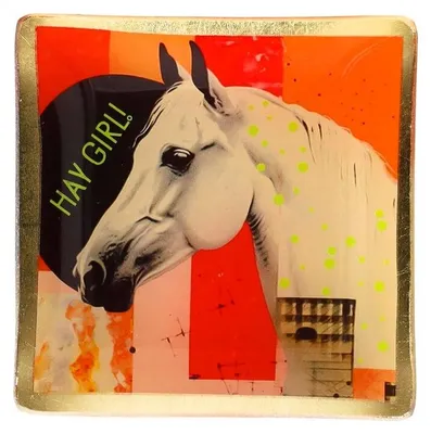 Produktbild von Love Plates, Glasteller "Hay girl!", S