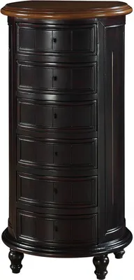 Produktbild von Design Kommode Schrank Luxus Holz Runde Kommoden Schränke Regal Konsole Möbel