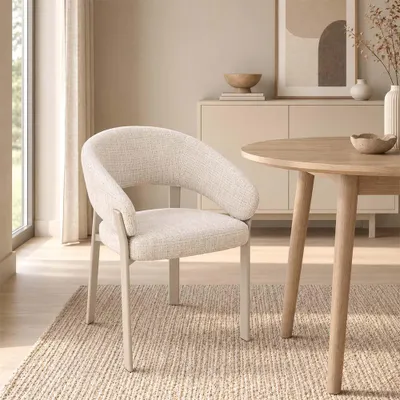 Imagen del producto de Silla de comedor Milton & Oldbrook, color beige