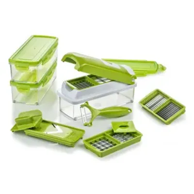 Produktbild von Genius Nicer Dicer Smart Set 14-tlg Gemüseschneider Gemüsehobel für Obst und Gemüse