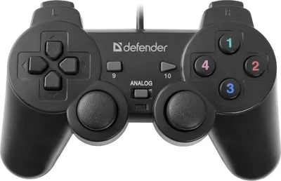 Produktbild von Defender Omega, Gamepad, PC, Analog, Kabelgebunden, USB, Schwarz