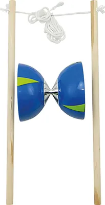 Produktbild von Diabolo Set blau grün, 1 Diabolo Doppelrolle aus Kunststoff
