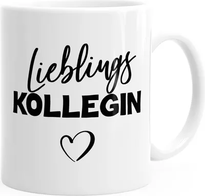 Produktbild von Kaffee-Tasse Lieblings Kollegin Geschenk MoonWorks® weiß unisize