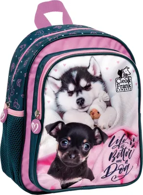 Image de Cleo & Frank Hunde Kinder Sac à dos 28 cm Kindergarten Sac rose bleu fille